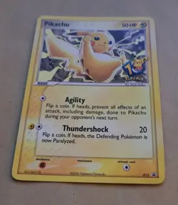 POKEMON BLACK STAR PROMO CARD - #012 PIKACHU 10TH ANNIVERSARY - ULTRA RARE NM - Image 1