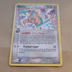 POKEMON PROMO CARD - POP SERIES 4 - DEOXYS 2/17 - V RARE - NM (NON HOLO) - Image 1