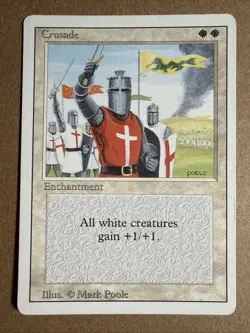 MTG Magic: The Gathering - Revised - Crusade LP (BANNED CARD) - Image 1