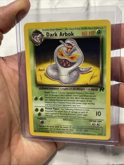 Dark Arbok Card 19/82 Non-Holo Rare, Team Rocket Series Pokemon Nintendo TCG NM - Image 2