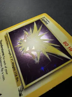 Zapdos 15/62 HOLO Fossil Set Rare Pokemon Card WOTC 1999 MP - Image 3