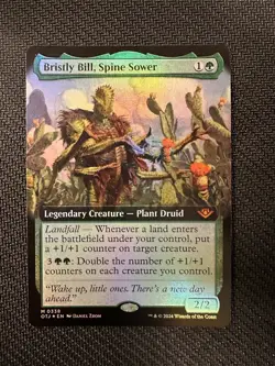2024 Magic: The Gathering Bristly Bill, Spine Sower Foil Extended Art - Image 1