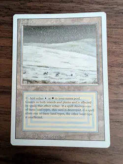 Tundra - Revised Edition - Magic The Gathering - MTG LP - Image 1