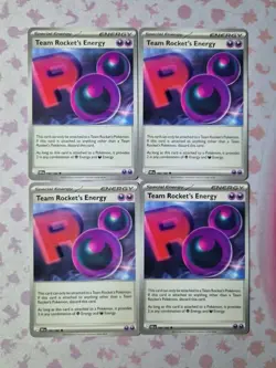 Pokemon Card Team Rocket’s Energy - 182/182 ×4 - Destined Rivals - Playset - Image 1