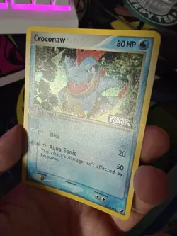 CROCONAW Pokemon Card 38/115 Reverse Holo Stamped EX Unseen Forces 2005 - Image 2