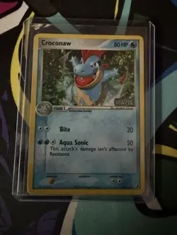 CROCONAW Pokemon Card 38/115 Reverse Holo Stamped EX Unseen Forces 2005 - Image 3