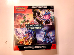 POKEMON Scarlet & Voilet Temporal Forces Booster Bundle 6 Packs - Factory Sealed - Image 1