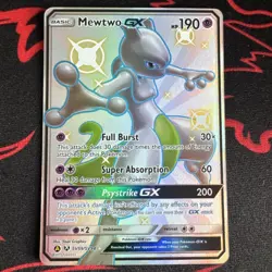 Pokemon TCG Mewtwo GX Hidden Fates SV59/SV94 Holo Full Art - Image 1