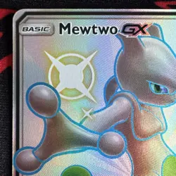 Pokemon TCG Mewtwo GX Hidden Fates SV59/SV94 Holo Full Art - Image 2