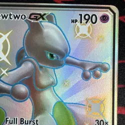 Pokemon TCG Mewtwo GX Hidden Fates SV59/SV94 Holo Full Art - Image 3