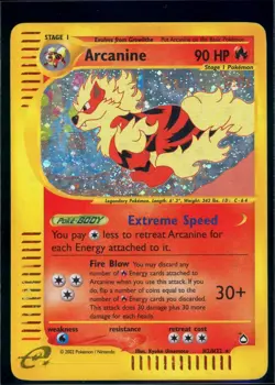 Pokemon AQUAPOLIS - #H2/H32 Arcanine - Holo - ENG - SWIRL - MP/LP - Image 1