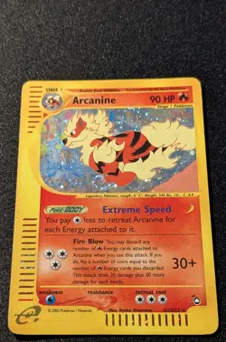 Pokemon AQUAPOLIS - #H2/H32 Arcanine - Holo - ENG - SWIRL - MP/LP - Image 4