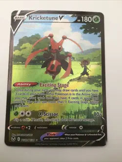 Kricketune V, TG12/TG30 Silver Tempest Trainer Gallery, M/NM, Pokemon TCG - Image 1
