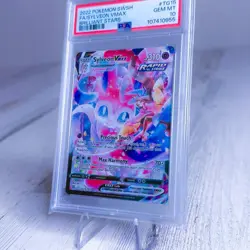 2022 POKEMON SWORD & SHIELD BRILLIANT STARS #TG15 FULL ART/SYLVEON VMAX PSA 10 - Image 2