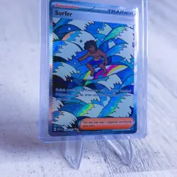 Surfer Trainer Supporter Full Art Holo Rare 293/217 ASC Set English Pokemon - Image 2