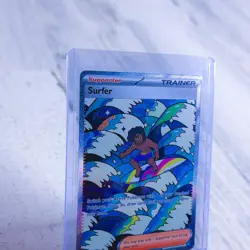 Surfer Trainer Supporter Full Art Holo Rare 293/217 ASC Set English Pokemon - Image 3