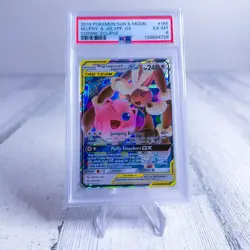 PSA 6 Pokemon Cosmic Eclipse Mega Lopunny & Jigglypuff GX 165/236 - Image 1