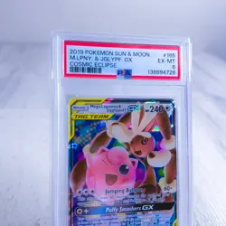 PSA 6 Pokemon Cosmic Eclipse Mega Lopunny & Jigglypuff GX 165/236 - Image 2