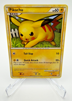 Pokemon TCG Pikachu 78/123 Heartgold & Soulsilver Regular LP - Image 1