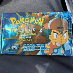 2000 Topps Pokemon TV Animation Series 2 Sealed Pack hard to find rare!!! - Image 1