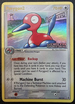 Porygon2 25/113 Pokemon Delta Species Stamped Reverse Holo MP - Image 1
