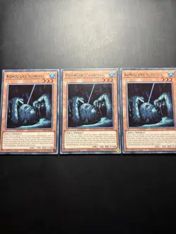 Yugioh! Playset 3x Konig Des Sumpfes Rare - JUSH-DE046 1. Auflage - Deutsch - Image 1
