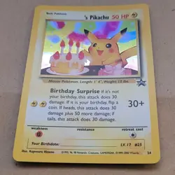 VINTAGE POKEMON BLACK STAR PROMO CARD - #24 PIKACHU (HOLO) V RARE WOTC NM - Image 1