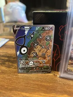 Pokemon Unown V TCG Silver Tempest Holo Ultra Rare Card 177/195 Lumineon V Nm - Image 2