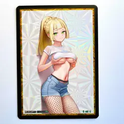 LILLIE Waifu Anime Card LIMITED 1/1 Custom TCG Holo Goddess Story ACG T14761 - Image 1