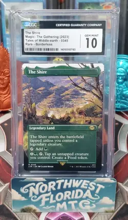 MTG - CGC Gem Mint 10 - LOTR: Tales of Middle Earth - The Shire (Borderless) - Image 1