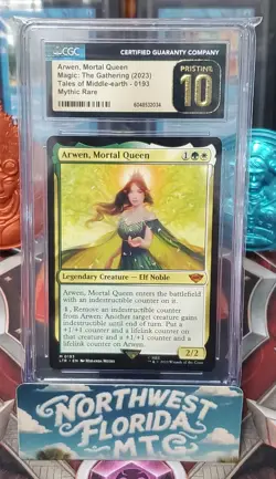 Graded MTG - CGC Pristine 10 - LOTR: Tales of Middle Earth - Arwen, Mortal Queen - Image 1