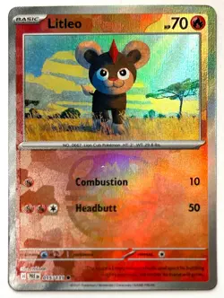 Litleo 015/131 - Pokemon TCG - Prismatic Evolutions Master Ball Reverse Holo - Image 1