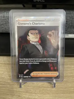 GIOVANNI'S CHARISMA 197/165 ULTRA RARE 151 POKEMON NEAR MINT - Image 1
