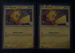 2 - Pikachu 051/162 Pokemon Day 2026 30th Anniversary Stamped Promo Pokemon NM+ - Image 1