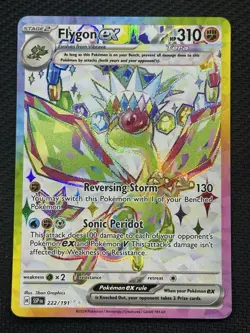 Pokemon Flygon ex 222/191 Sv08 Surging Sparks Ultra Rare Holo 310HP - Image 1