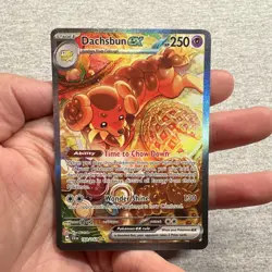 Pokemon Dachsbun EX 169/142 SV07 Stellar Crown Special Illustration Rare Holo - Image 1
