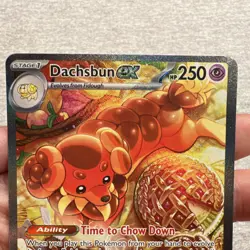 Pokemon Dachsbun EX 169/142 SV07 Stellar Crown Special Illustration Rare Holo - Image 2