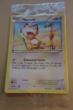 POKEMON PROMO - CANADA TOYS R US 20TH ANNIVERSARY - MEOWTH 53/83 (HOLO) SEALED M - Image 1