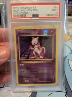 2016 Pokemon: MEWTWO 51/108 - [Reverse Holo] - [XY Evolutions Set] - Mint PSA 9 - Image 1