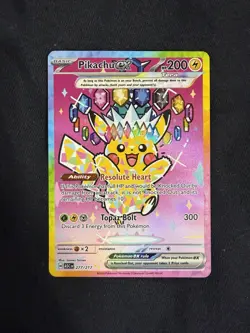 Pikachu ex 277/217 Special Illustration Rare ME: Ascended Heroes NM(Fresh Pull) - Image 1