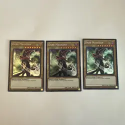* DARK MAGICIAN * MINT ALTERNATE ART SECRET RARE CT14-EN001 YUGIOH! X3 Playset - Image 1