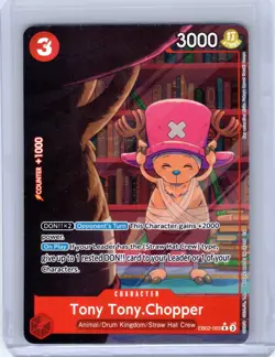 One Piece TCG Tony Tony Chopper EB02-003 R Alt Art 25th Collection MINT English - Image 1