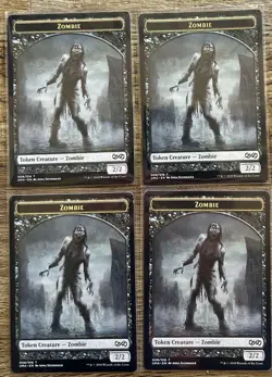 4x Zombie Token - Ultimate Masters - Magic The Gathering MTG - Image 1