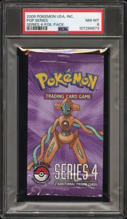 2006 Pokemon Pop Series 4 sealed booster pack graded PSA 8 NM-MINT 107286873 - Image 1