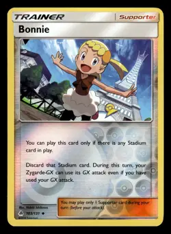 Bonnie 103/131 Reverse Holo Forbidden Light Pokemon Card - Image 1