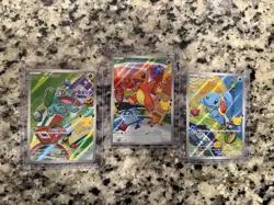 Pokemon TCG First Partner Holo Promo Cards Bulbasaur Charmander Squirtle - Kanto - Image 1