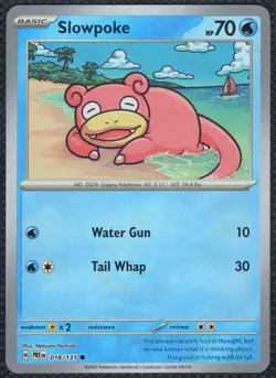 Slowpoke 018/131 Master Ball Pattern SV: Prismatic Evolutions Pokemon Card - Image 1