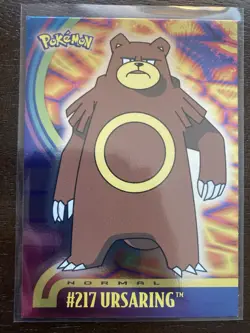 Ursaring #217 Pokemon Card Foil Topps TV Animation Edition Rare Card - Image 1