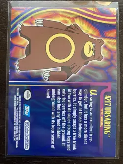 Ursaring #217 Pokemon Card Foil Topps TV Animation Edition Rare Card - Image 2