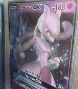 Pokemon Mewtwo GX 31/68 Holo Basic Psychic 180 HP Card English - Image 1